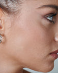 Chain Hoop Earrings - HLcollection - Handmade Gold and Silver Jewelry