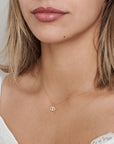 Dainty CZ Evil Eye Necklace - HLcollection - Handmade Gold and Silver Jewelry