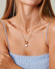 Freshwater Pearl Gold Necklace - HLcollection - Handmade Gold and Silver Jewelry