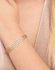 Geometric Open Cuff Bracelet - HLcollection - Handmade Gold and Silver Jewelry