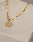 Gold Compass Necklace - HLcollection - Handmade Gold and Silver Jewelry