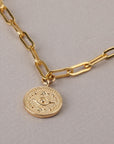 Gold Compass Necklace - HLcollection - Handmade Gold and Silver Jewelry