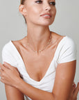 Gold Lace Chain Necklace - HLcollection - Handmade Gold and Silver Jewelry