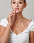 Gold Lion Head Necklace - HLcollection - Handmade Gold and Silver Jewelry