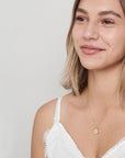 Gold Medallion Necklace - HLcollection - Handmade Gold and Silver Jewelry