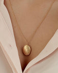 Gold Photo Locket Necklace - HLcollection - Handmade Gold and Silver Jewelry