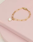 Pearl Chunky Bracelet - HLcollection - Handmade Gold and Silver Jewelry