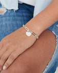 Sterling Silver Heart Bracelet - HLcollection - Handmade Gold and Silver Jewelry