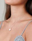 Sterling Silver Pearl Necklace - HLcollection - Handmade Gold and Silver Jewelry
