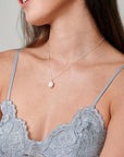 Sterling Silver Pearl Necklace - HLcollection - Handmade Gold and Silver Jewelry