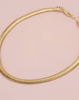 Wide Snake Chain Necklace - HLcollection - Handmade Gold and Silver Jewelry