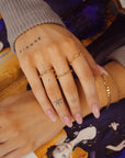 טבעת זהב דקה אליסה
