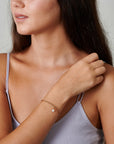 Dainty Pearl Cuff Bracelet - HLcollection - Handmade Gold and Silver Jewelry