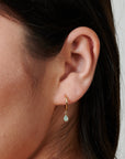 Delicate Teardrop Gold Earrings - HLcollection - Handmade Gold and Silver Jewelry