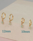 Delicate Teardrop Gold Earrings - HLcollection - Handmade Gold and Silver Jewelry
