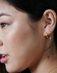 Delicate Teardrop Gold Earrings - HLcollection - Handmade Gold and Silver Jewelry
