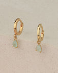 Delicate Teardrop Gold Earrings - HLcollection - Handmade Gold and Silver Jewelry