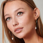 Freshwater Pearl Hoop Earrings - HLcollection - Handmade Gold and Silver Jewelry