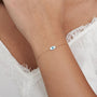 Gold Bracelet with Evil Eye Bead - HLcollection - Handmade Gold and Silver Jewelry
