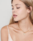 Gold Compass Necklace - HLcollection - Handmade Gold and Silver Jewelry