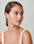 Gold Drop Chain Earrings - HLcollection - Handmade Gold and Silver Jewelry