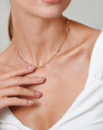 Gold Lace Chain Necklace - HLcollection - Handmade Gold and Silver Jewelry