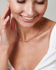 Gold Lace Chain Necklace - HLcollection - Handmade Gold and Silver Jewelry
