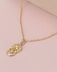 Gold Lion Head Necklace - HLcollection - Handmade Gold and Silver Jewelry