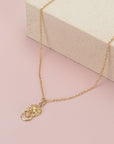Gold Lion Head Necklace - HLcollection - Handmade Gold and Silver Jewelry