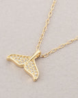 Gold Mermaid Tail Necklace - HLcollection - Handmade Gold and Silver Jewelry
