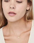 Gold Mermaid Tail Necklace - HLcollection - Handmade Gold and Silver Jewelry