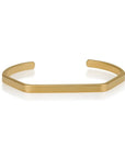 Gold Minimalist Cuff Bracelet - HLcollection - Handmade Gold and Silver Jewelry