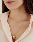 Gold Photo Locket Necklace - HLcollection - Handmade Gold and Silver Jewelry
