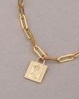 Gold Square Coin Bracelet - HLcollection - Handmade Gold and Silver Jewelry