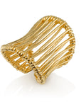 Gold Statement Ring - HLcollection - Handmade Gold and Silver Jewelry
