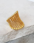 Gold Statement Ring - HLcollection - Handmade Gold and Silver Jewelry