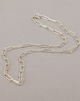Sterling Silver Chunky Chain Necklace - HLcollection - Handmade Gold and Silver Jewelry