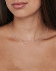 Sterling Silver Chunky Chain Necklace - HLcollection - Handmade Gold and Silver Jewelry