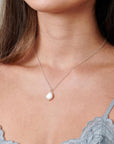 Sterling Silver Pearl Necklace - HLcollection - Handmade Gold and Silver Jewelry