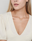 Tiny Diamond Heart Necklace - HLcollection - Handmade Gold and Silver Jewelry