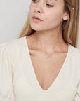 Tiny Diamond Heart Necklace - HLcollection - Handmade Gold and Silver Jewelry