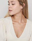 Tiny Diamond Heart Necklace - HLcollection - Handmade Gold and Silver Jewelry